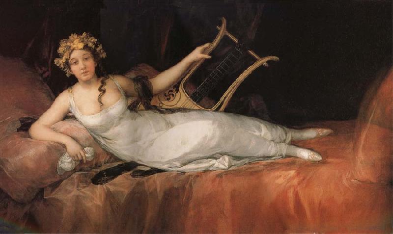 Francisco Goya Marquise of Santa Cruz oil painting image